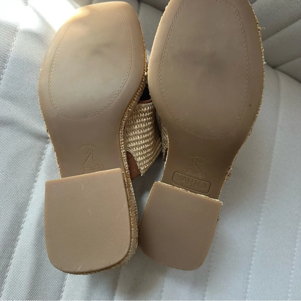 SARTO‎ • Ferrara Platform Sandal in Natural